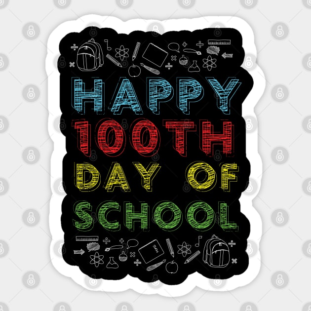 Happy 100th Day of School Sticker by monolusi